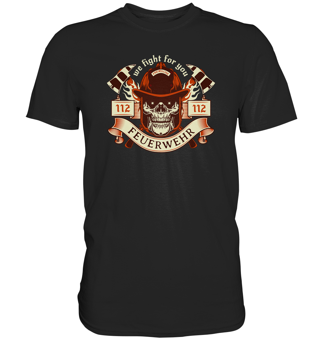 "Firefighter Skull" - Premium Shirt